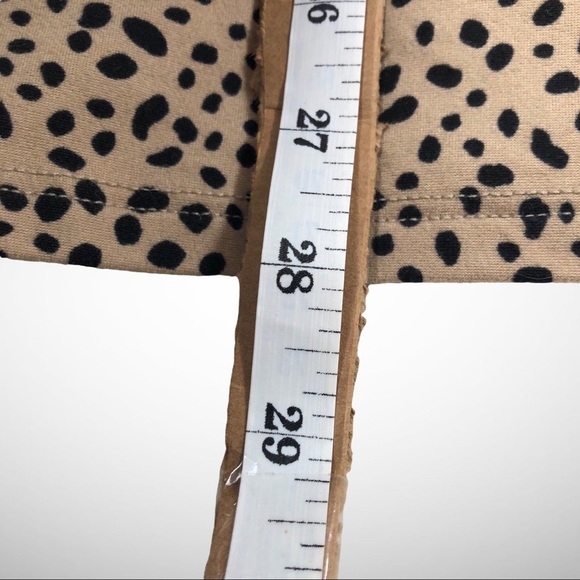 Reb In J Womens Black & Tan Polka Dot Dolman Style T-Shirt Size XL! - Picture 3 of 4